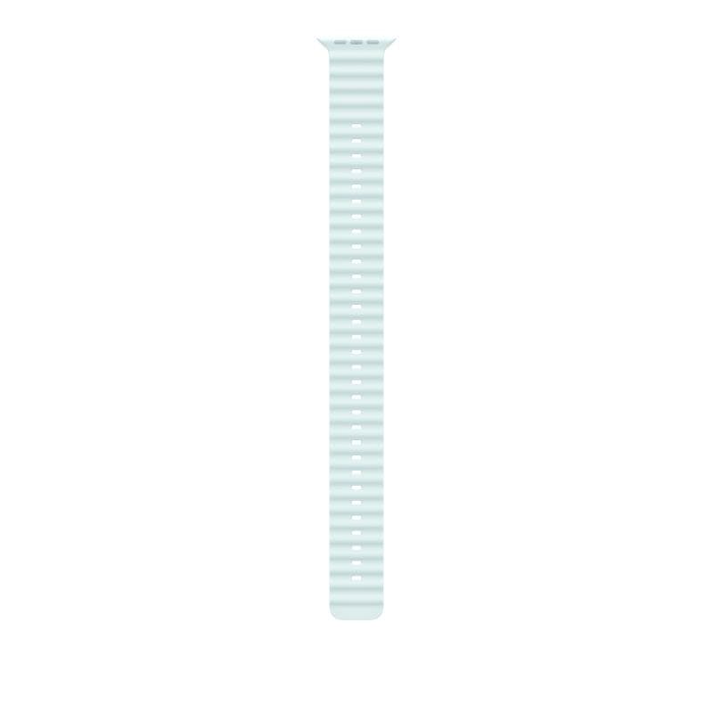 Curea pentru Apple Watch 49mm Ice Blue Ocean Band Extension - Natural Titanium Finish