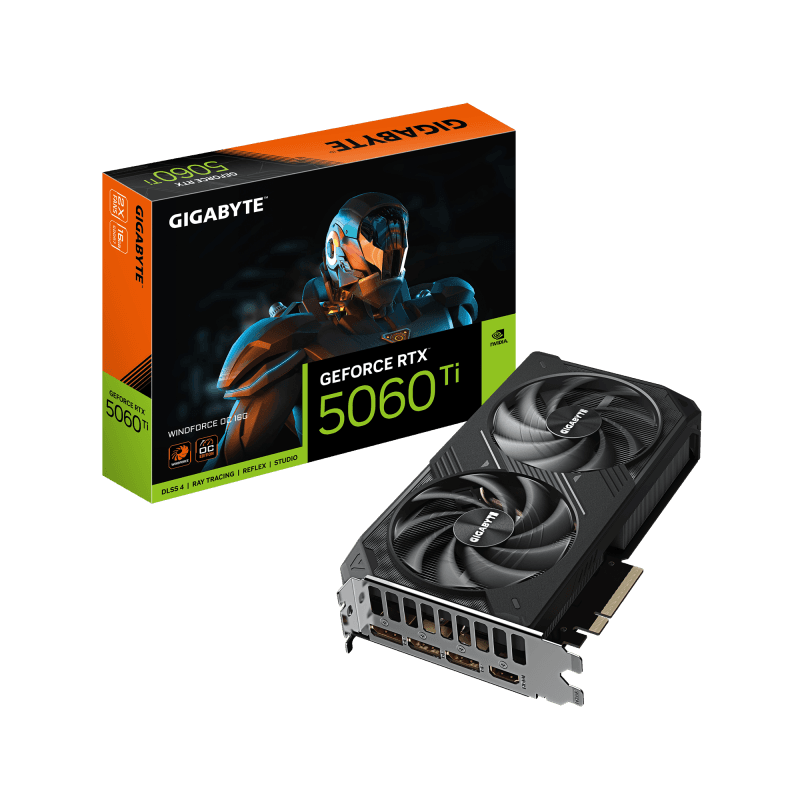 Placa video Gigabyte GeForce RTX 5060 Ti, 16GB GDDR7, PCI Express 5.0, 128bit