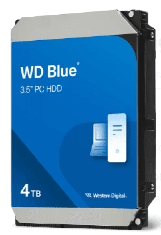 HDD desktop WD WD Blue, 4 TB, 5400 rpm, 128 MB SATA III