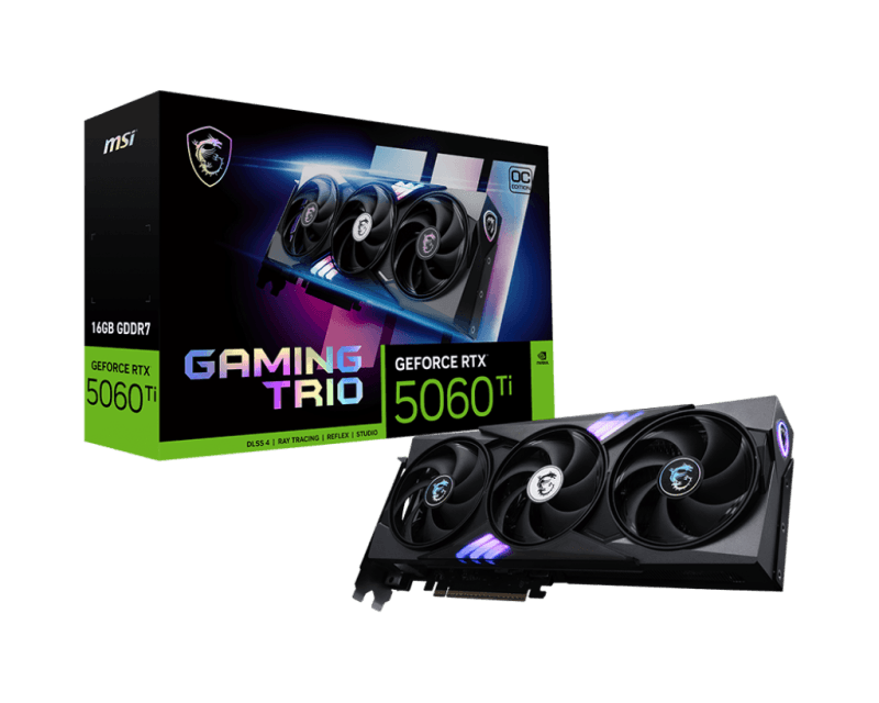 Placa video MSI GEFORCE RTX 5060 Ti, 16GB GDDR7, PCI Express 5.0, 128-bit