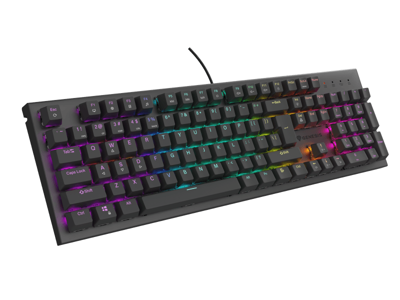 Tastatura Mecanica Gaming Genesis Thor 303, RGB, USB, negru