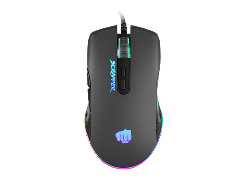 Mouse Gaming FURY Scrapper, 6400 DPI, negru