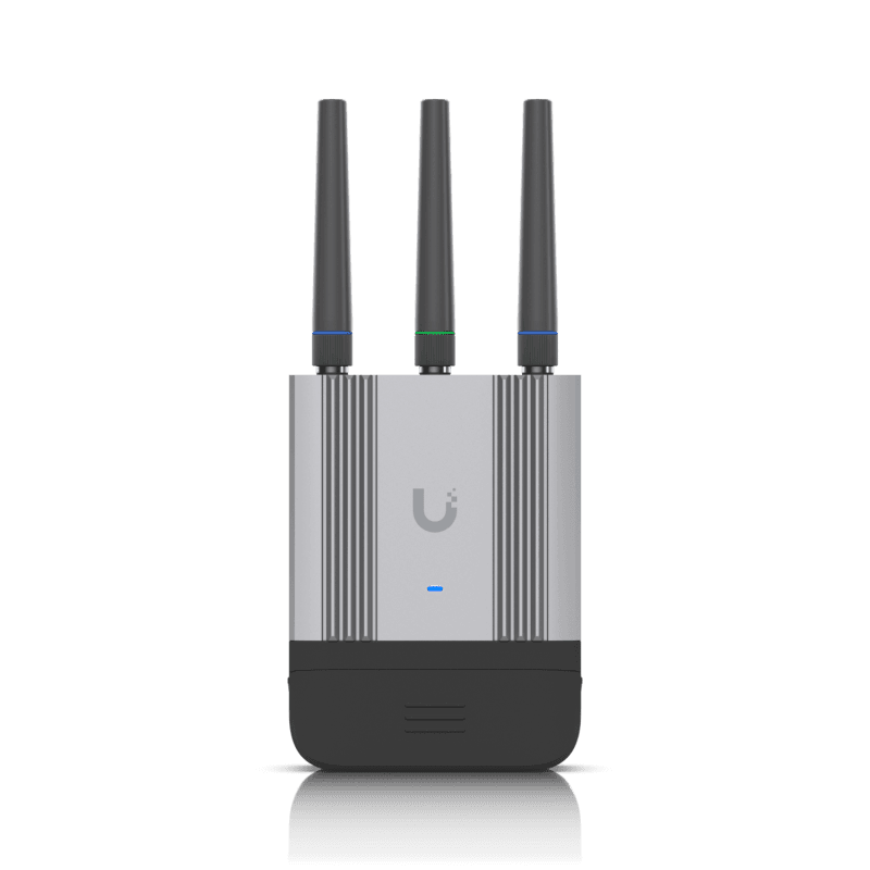 Ubiquiti UMR-Industrial. Router rețea celulară, Negru, Gri, Material carcasă: Aluminiu, Policarbonat (PC). Tip interfață Ethernet LAN: Gigabit Ethernet, Viteză transfer de date Ethernet LAN: 10,100,1000 Mbit/s. Standarde Wi-Fi: 802.11b, 802.11g, Wi-Fi 4 (802.11n), WLAN rate de transfer de date