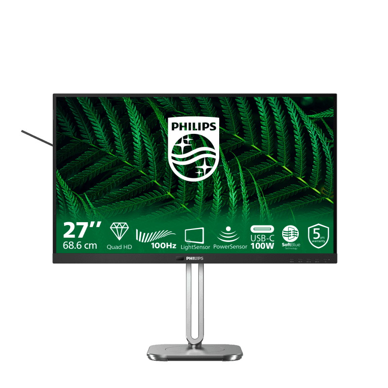 Monitor Consumer Philips 27B2G5601/00, 27", 2560 x 1440 pixeli, Black