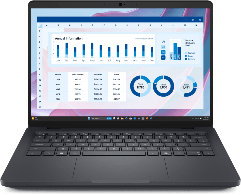 Laptop Business DELL Pro Max 14, cu procesor Ryzen AI 9 HX PRO 370, 14'' WVA, 32 GB LPDDR5x, 1 TB SSD, AMD Radeon 890M, Windows 11 Pro