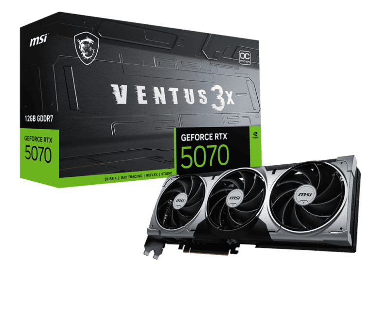 Placa video MSI GeForce RTX 5070, 12GB GDDR7, PCI Express 5.0, 192-bit