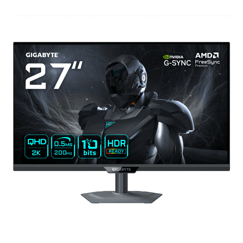 Monitor Gaming Gigabyte G27Q20, 27", 2560 x 1440 pixeli, Black