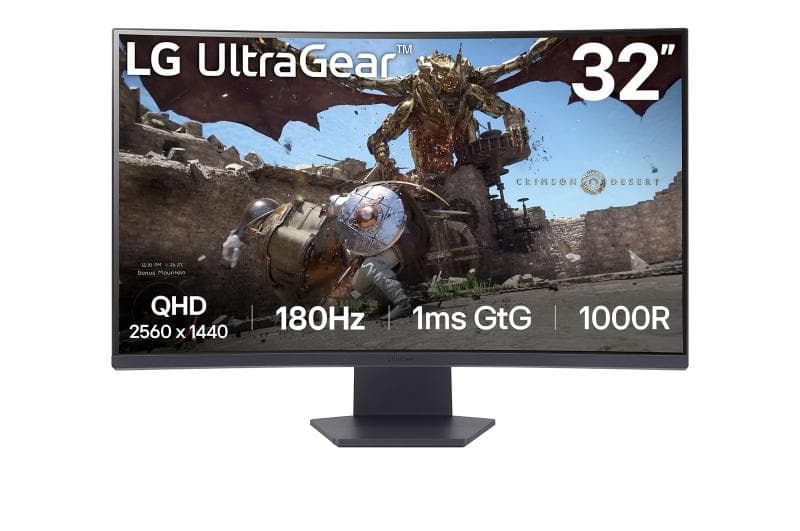 Monitor Consumer LG 32GS60QC-B, 32", 2560 x 1440 pixeli, Black