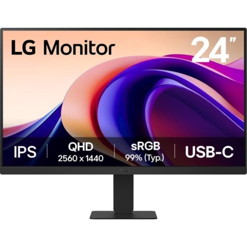 Monitor Consumer LG 24U631A-B, 23.8", 2560 x 1440 pixeli, Black