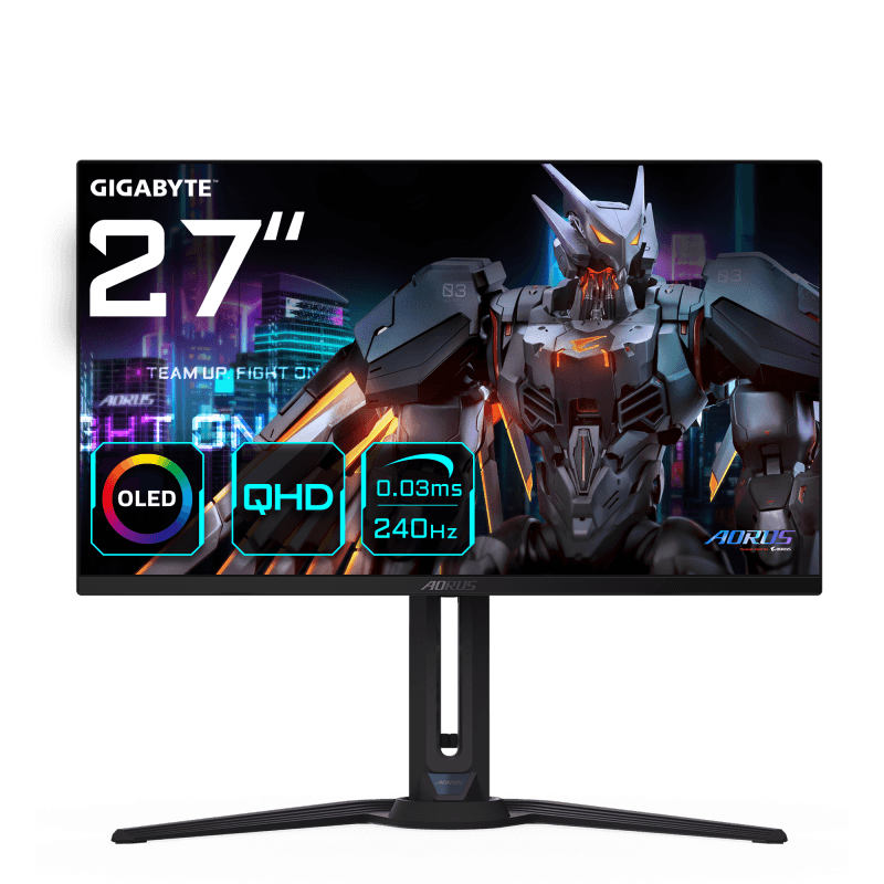 Monitor Commercial GIGABYTE AORUS FO27Q2, 27", 2560 x 1440 pixeli, Black