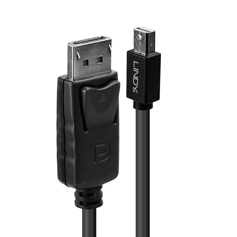 Cablu Lindy Mini DP to DisplayPort, lungime 3m, suporta rezolutii pana la 4096 x 2160p 60Hz, negru