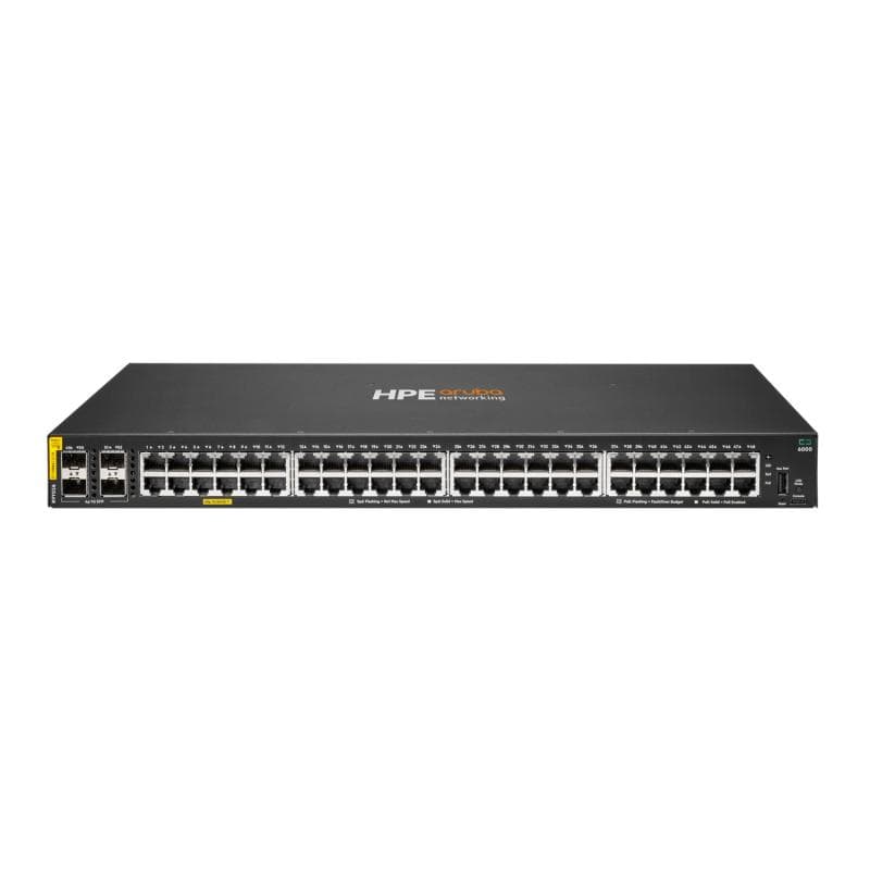 HPE Aruba Networking CX 6000 48G Class4 PoE 4SFP 740W Switch — miniatură