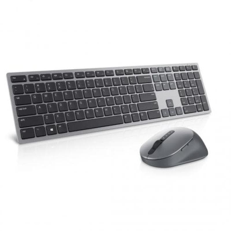 Kit Wireless tastatura si mouse Dell KM7321W, taste numerice, Gri