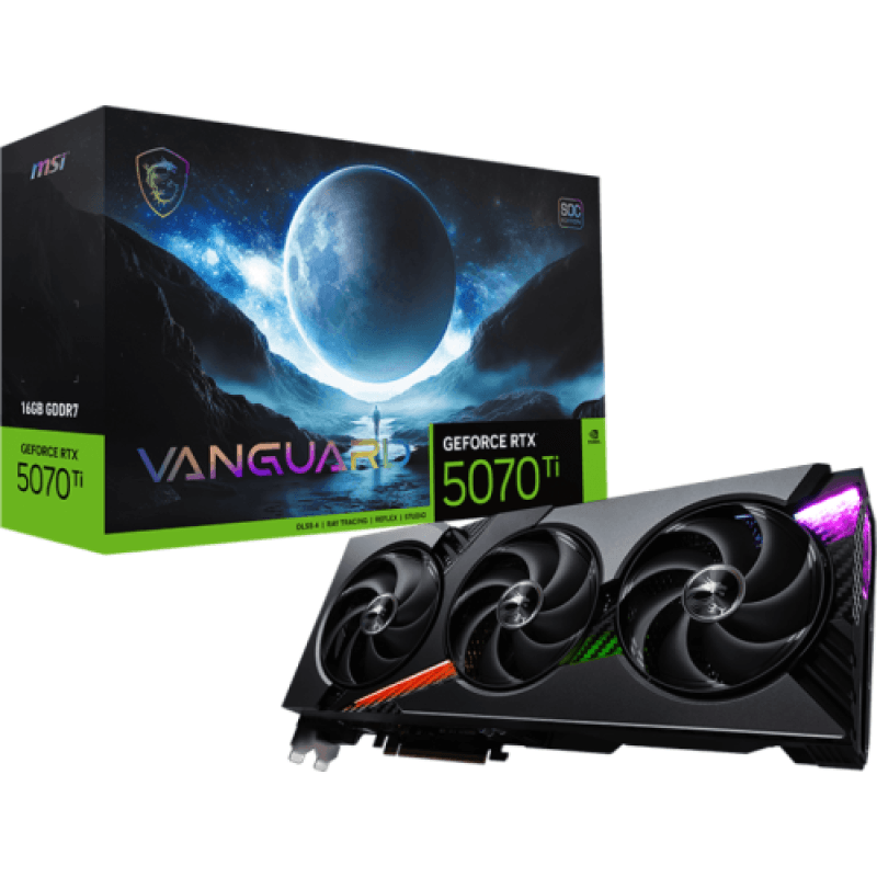Placa video MSI GeForce RTX 5070 Ti VANGUARD SOC, 16GB GDDR7, PCI Express 5.0, 256-bit