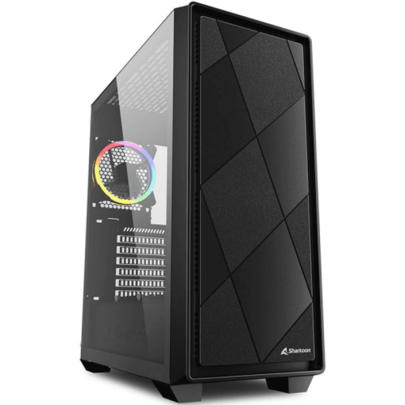 Carcasa SHARKOON VS8 RGB, RGB, Mid Tower, Black