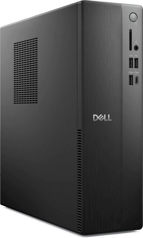 Desktop Consumer DELL QVS1260 cu procesor Intel Core i3-14100 pana la 4.7 GHz, 8 GB DDR5, 512GB SSD, UHD Graphics 730, Windows 11 Pro, Black