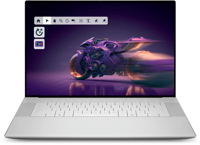Laptop Consumer DELL 16 Premium DA16250, cu procesor Intel Core Ultra 9 285H, 16.3'' OLED, 32 GB LPDDR5x, 1 TB SSD, NVIDIA GeForce RTX 5060, 8GB GDDR7, Windows 11 Pro