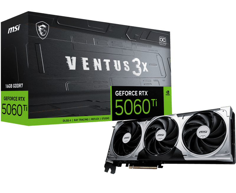 Placa video MSI GeForce RTX 5060 Ti, 16GB GDDR7, PCI Express 5.0, 128-bit