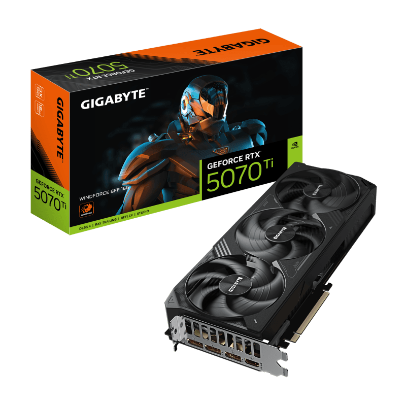 Placa video Gigabyte GeForce RTX 5070 TI WINDFORCE SFF, 16GB GDDR7, PCI Express 5.0, 256-bit