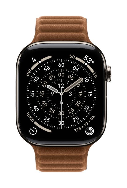 Curea pentru Apple Watch 46mm Caramel Magnetic Link - M/L