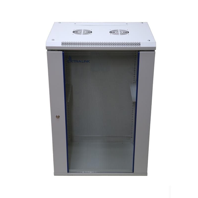 1 EXTRALINK 18U 600X600 WALL-MOUNTED RACKMOUNT CABINET GRAY