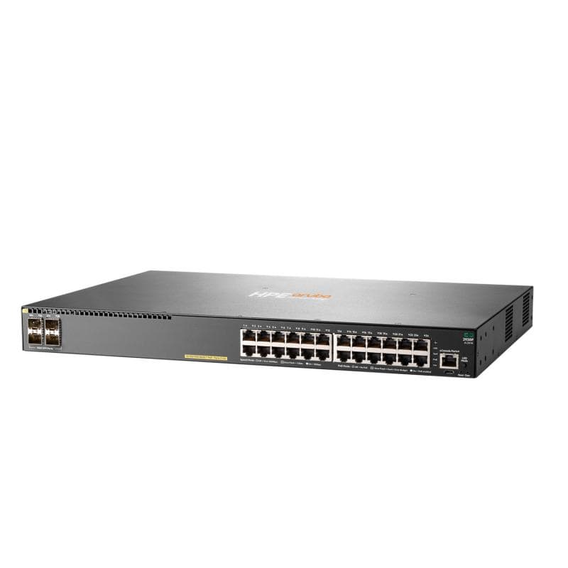 HPE Aruba Networking 2930F 24G PoE+ 4SFP Switch — miniatură