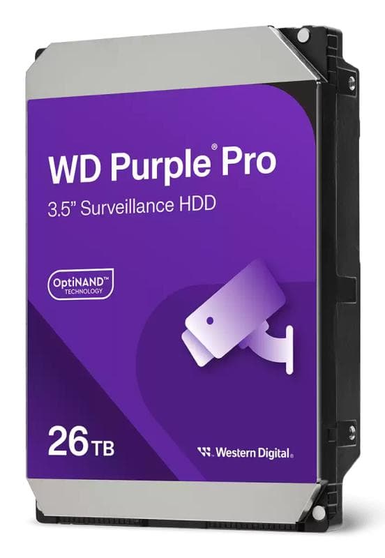 HDD Surveillance WD Purple Pro, 26 TB, 7200 rpm, 256 MB, SATA III