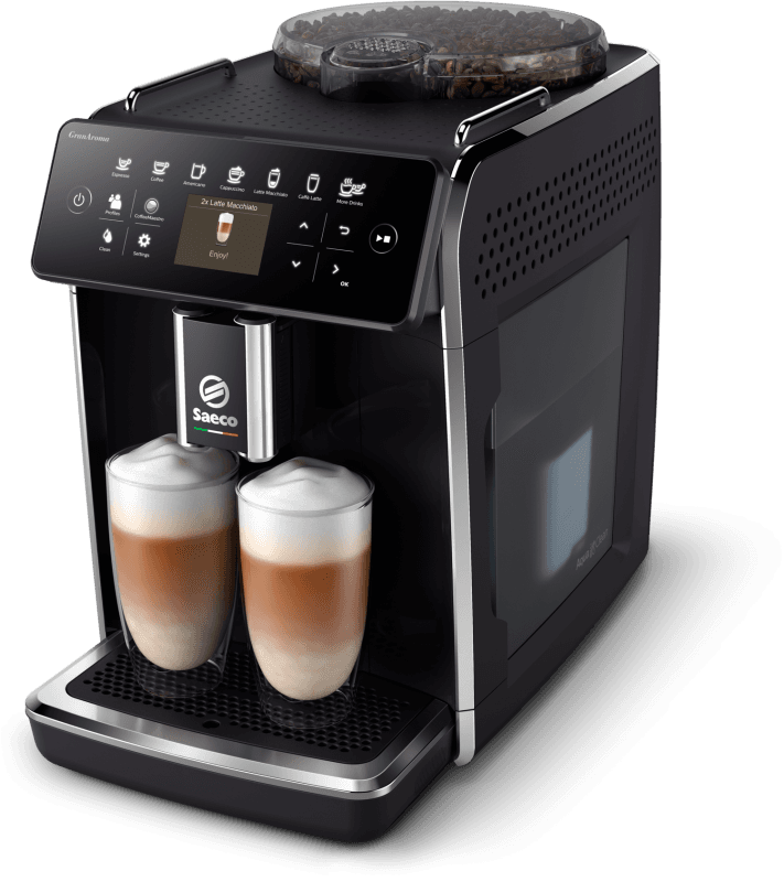 Espressor automat Philips Saeco GranAroma SM6480/00, 1500W, 15bar, 1.8l, Spumare automata, 14 bauturi, 3 presetari de gust, Argintiu/Negru