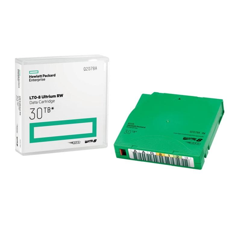 HPE LTO-8 Ultrium 30TB RW Data Cartridge — miniatură