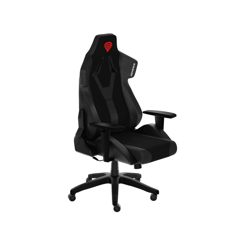 Scaun gaming Genesis Nitro 650 Onyx, material piele ecologica + Textil, reglabil pe inaltime, greutate maxima suportata 150 kg, inaltime scaun reglabil 46 - 55 cm, spatar ajustabil 135°, dimensiuni roti 60mm, echipat cu piston cu gaz clasa 4, manere 1D, negru/roz
