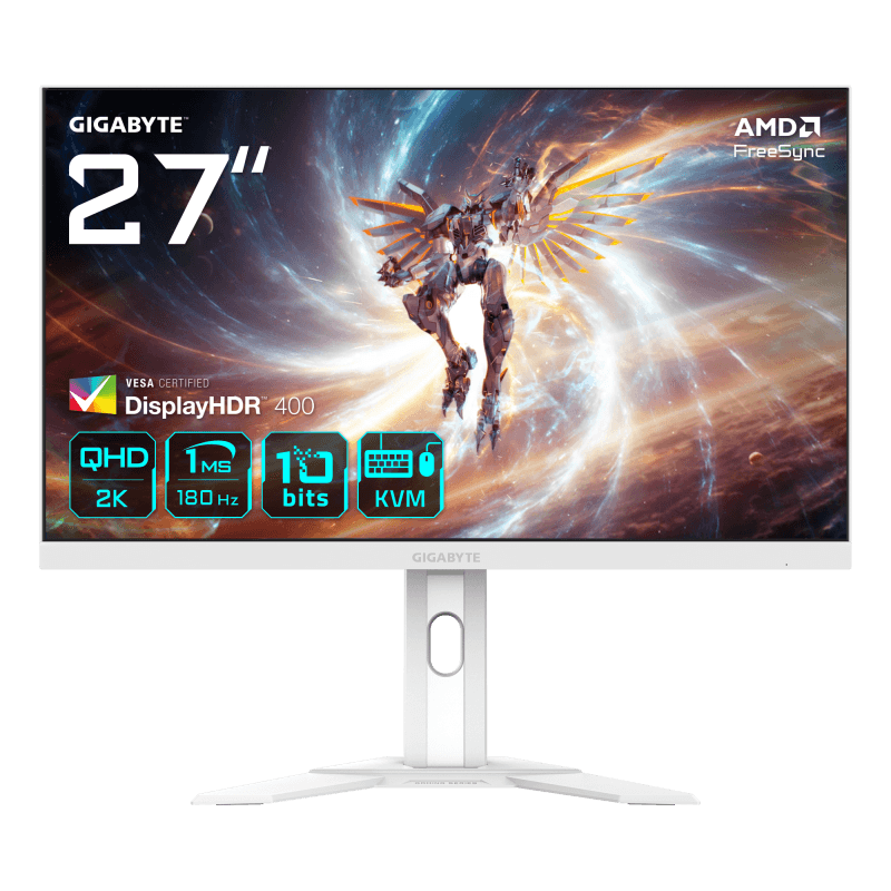 Monitor Commercial Gigabyte M27QA ICE, 27", 2560 x 1440 pixeli, White
