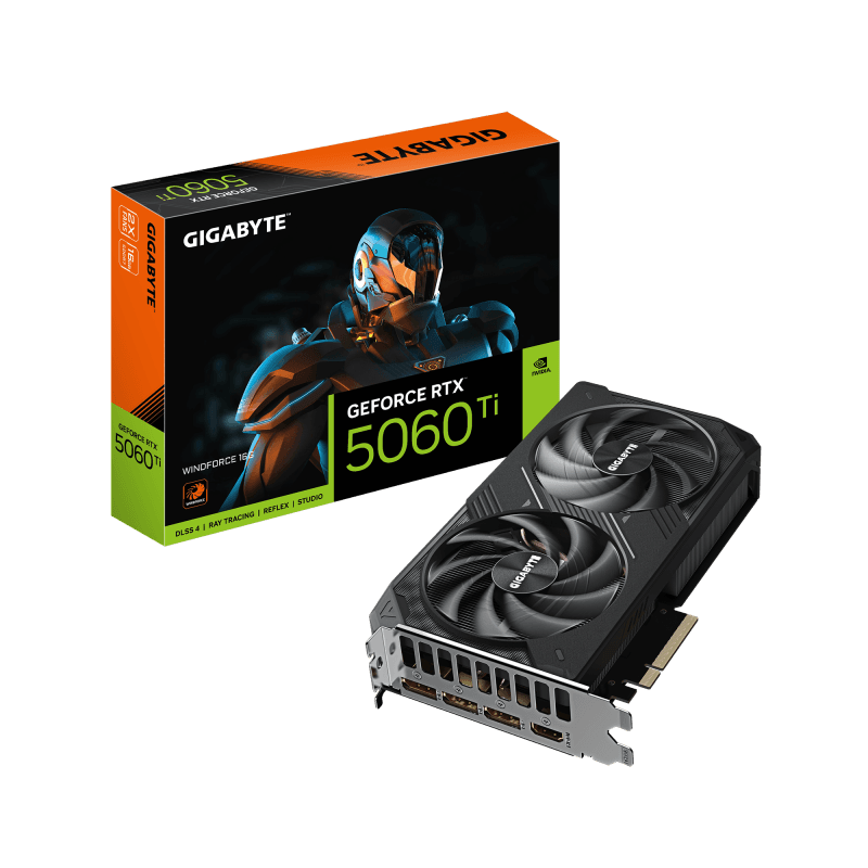 Placa video Gigabyte GeForce RTX 5060 Ti, 16GB GDDR7, PCI Express 5.0, 128bit