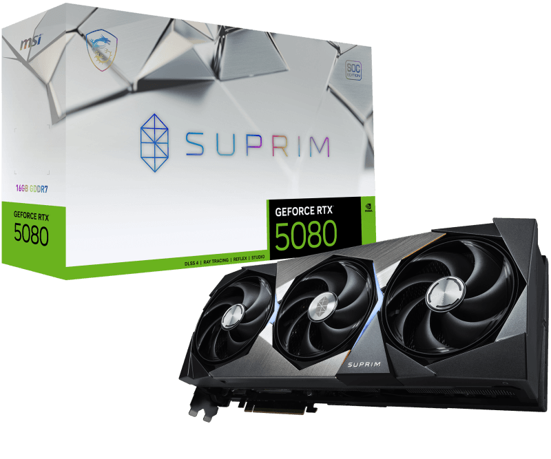Placa video MSI GeForce RTX 5080, 16GB GDDR7, PCI Express 5.0, 256-bit