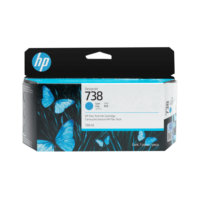 Cartus HP 738, Cyan