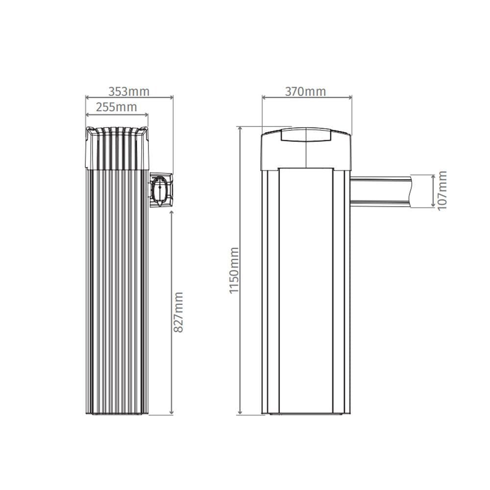 Kit bariera de acces auto extensibila Motorline SIGMA-X6, 3.5 - 6 m, utilizare intensiva, 24V — miniatură