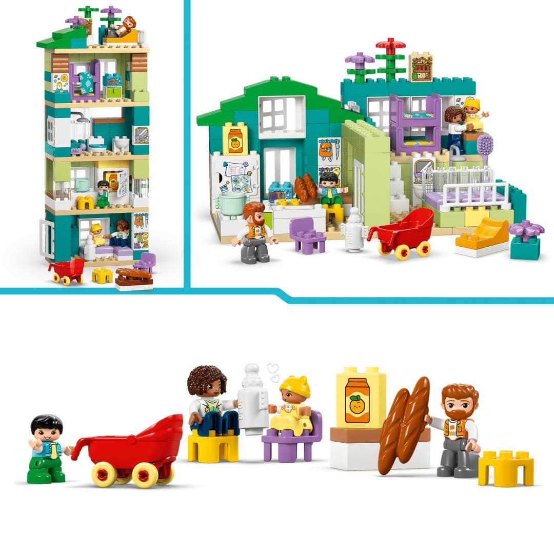 CASA MODERNA DE FAMILIE 3IN1, CU FIGURINE LEGO10470 — miniatură
