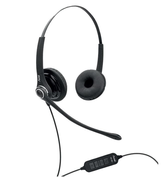 Casti Over-ear Axtel PRO MS XL duo NC, Wired, noise-canceling, Negru