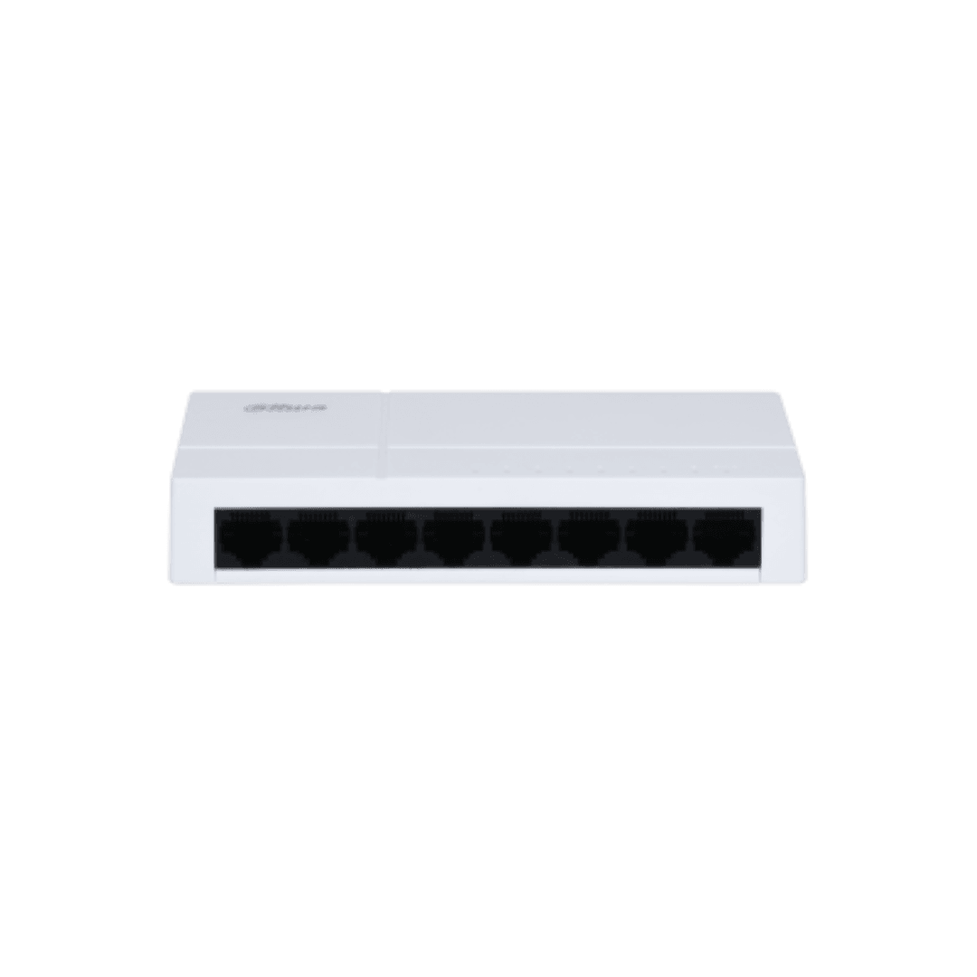 Switch Dahua 8 porturi Gigabit, PFS3008-8GT-L, Interfata: 8 x 10/100/1000, Capacitate switch: 16 Gbit, Packet Forwarding Rate: 11.904Mpps. — miniatură