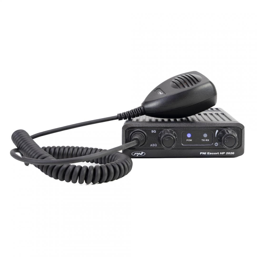 Statie radio CB PNI Escort HP 2020 un singur canal 22 frecventa 27.225 MHz, fara zgomot, probabil cea mai silentioasa statie, Tip banda emisie: fm, Canalul nr. 22, 27.225 MHz, Dimensiuni (L x H x A / Greutate): 115 x 150 x 35 mm / 513 gr, Montaj 1DIN. — miniatură