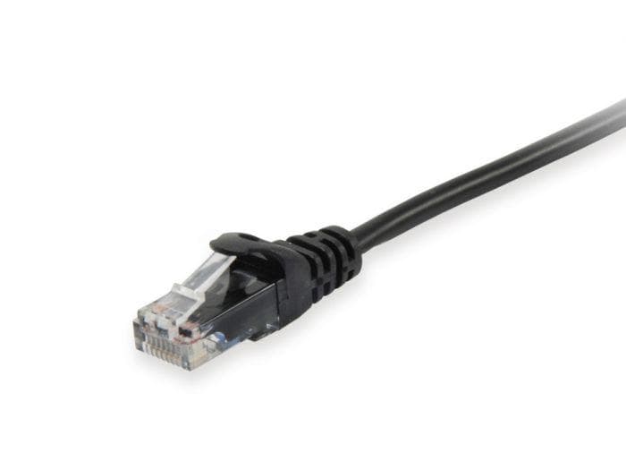 EQUIP 625452 Cat.6 U/UTP Patch Cable, 3.0m, Black, 8.34x11.68x3000mm — miniatură