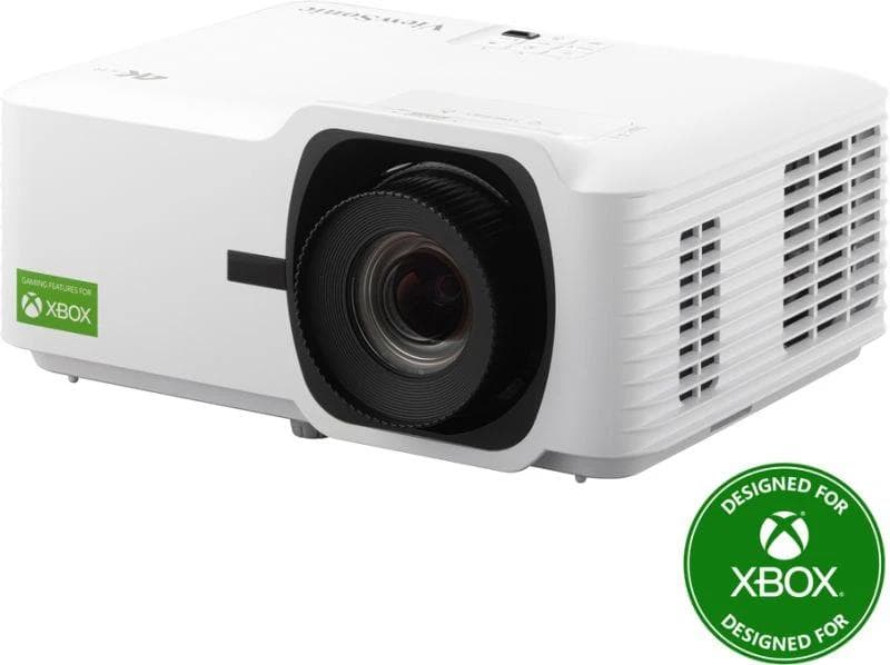 Videoproiector ViewSonic LX700-4K, laser 20.000- 30.000 ore, 4K 3840* 2160, 3.500 lumeni, 3.000.000:1, zoom optic 1.36x, dimensiune imagine 300", distanta proiectare 0.70-9.63 m, 26- 31 dB, 2* HDMI, audio out, USB Tip A (Alimentare): 1 (5V/1.5A), 12 V Trigger (3.5mm), difuzor 15W, RS232, 3.3 kg — miniatură