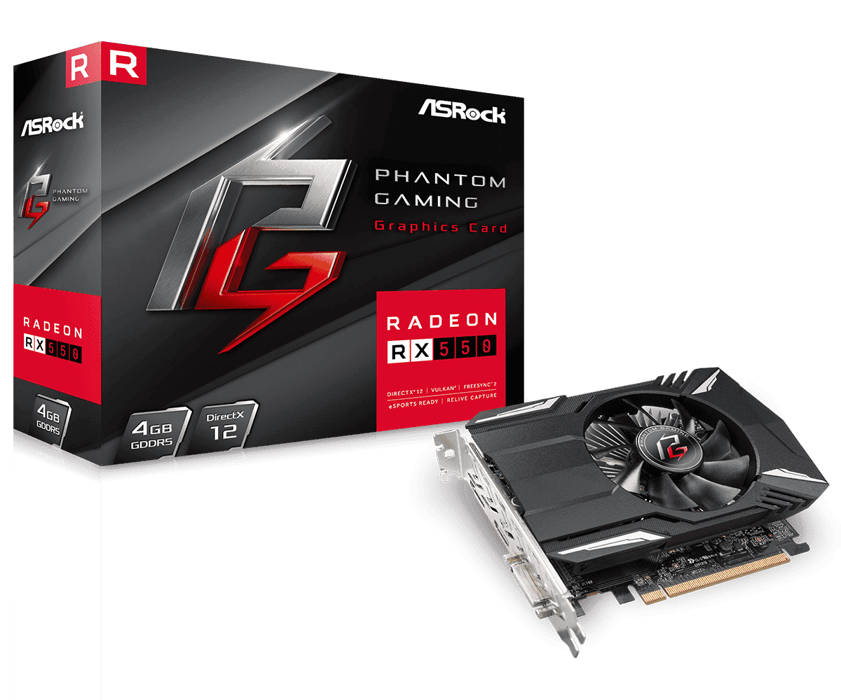 Placa video ASRock Radeon RX 550, 4GB GDDR5, PCI Express 3.0, 128bit