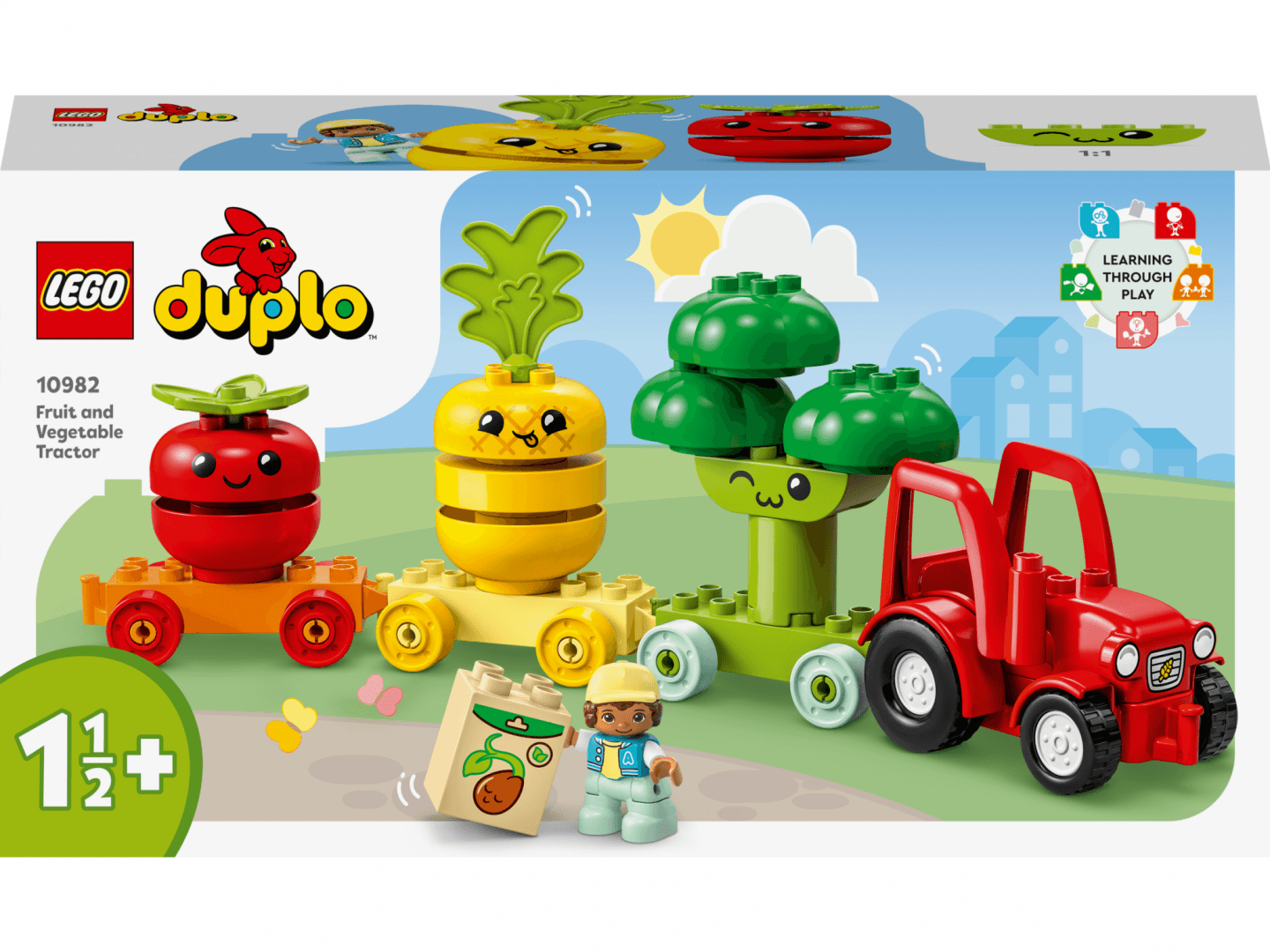 TRACTORUL CU FRUCTE SI LEGUME,LEGO 10982 — miniatură
