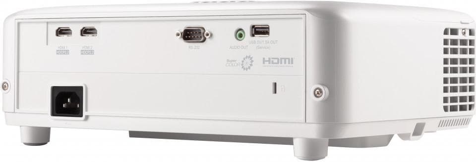 Videoproiector ViewSonic PX701-4K, 4K 3840* 2160, 3.200 lumeni, 12.000:1, lampa 6.000 ore- 20.000 ore Ecomode, zoom 1.1x, distamta de proiectare 1m-10.96 m, 28- 32 dB, 2* HDMI, audio out, USB Tip A (Alimentare): 1 (5V/ 1.5A), difuzor 10W, RS232, 2.8 kg, telecomanda, QSG, culoare alb — miniatură