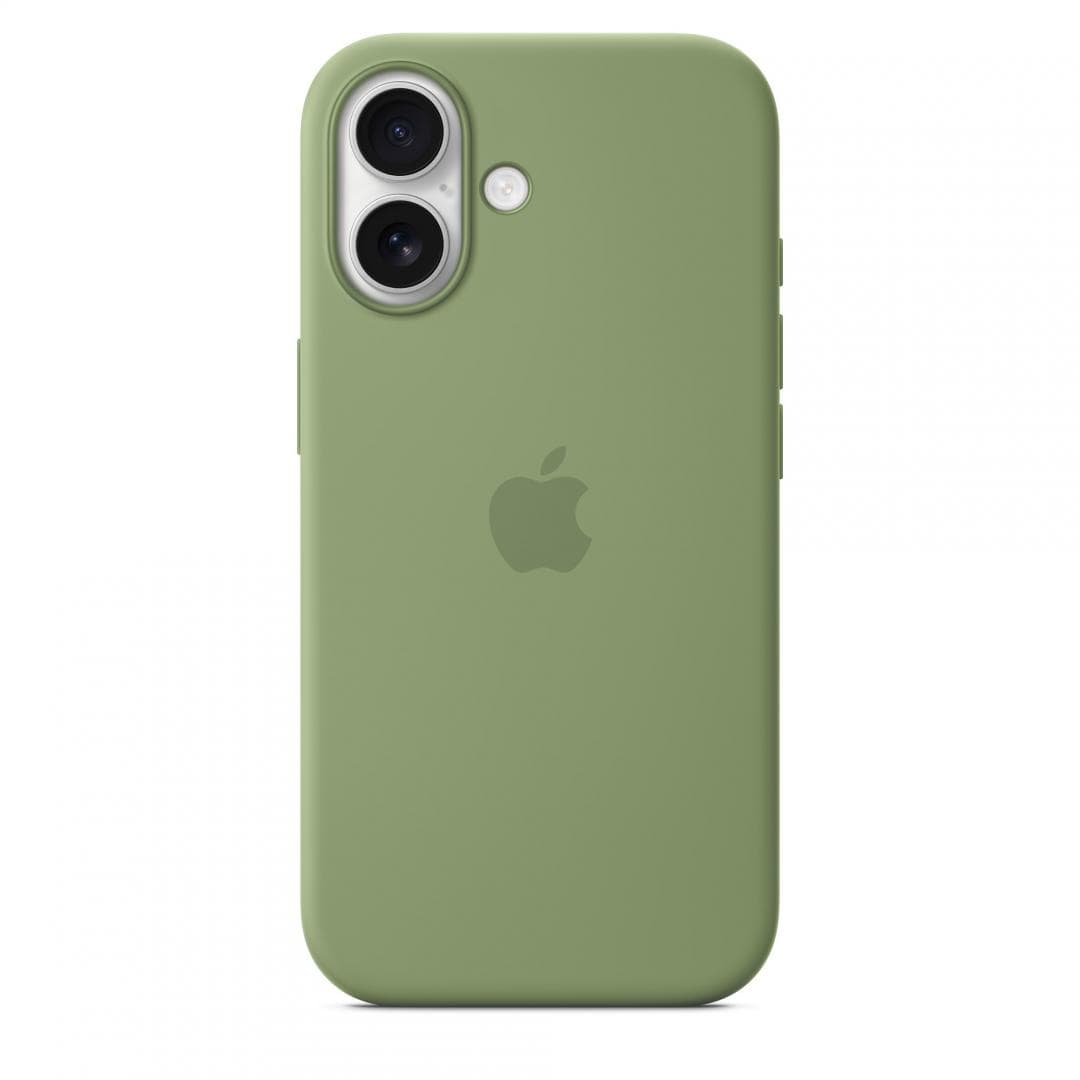 iPhone 17 Silicone Case with MagSafe - Light Moss — miniatură