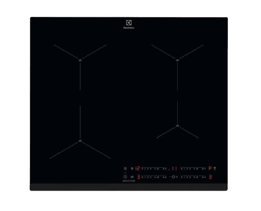 Plita incorporabila Electrolux EIS62443, Inductie, 4 zone gatit, Touch control, Conectivitate hota, 60 cm, Negru