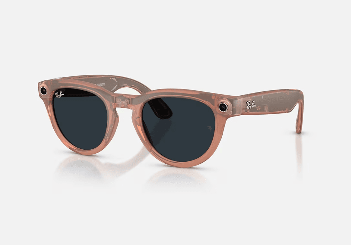 Ray-Ban Meta Headliner Gen 2 AI Glasses Matte Peach/Grey Transitions RW4013 68901Z 50 — miniatură