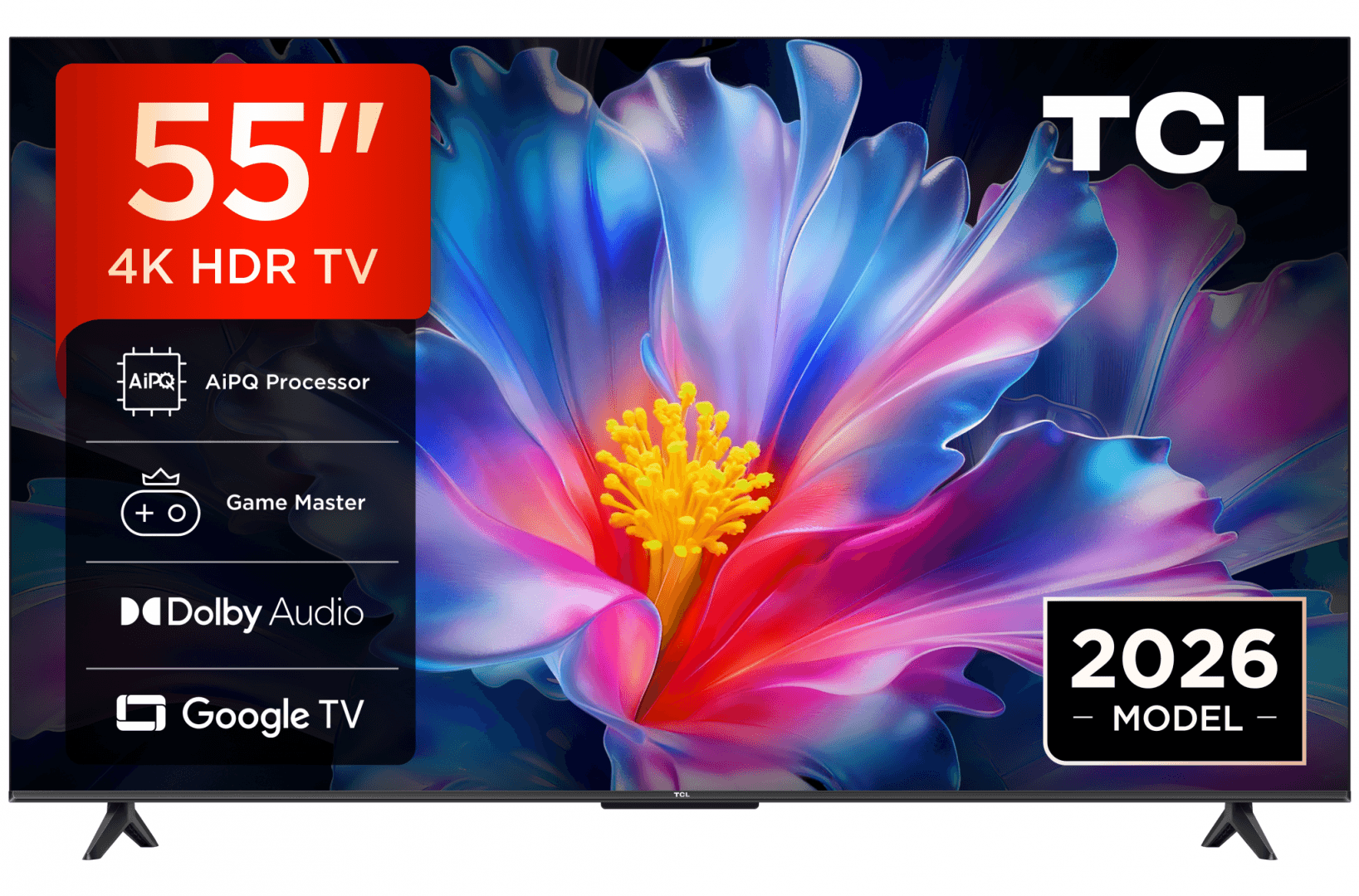 Televizor TCL LED 55P6L, 139 cm, Smart, Google TV, 4K