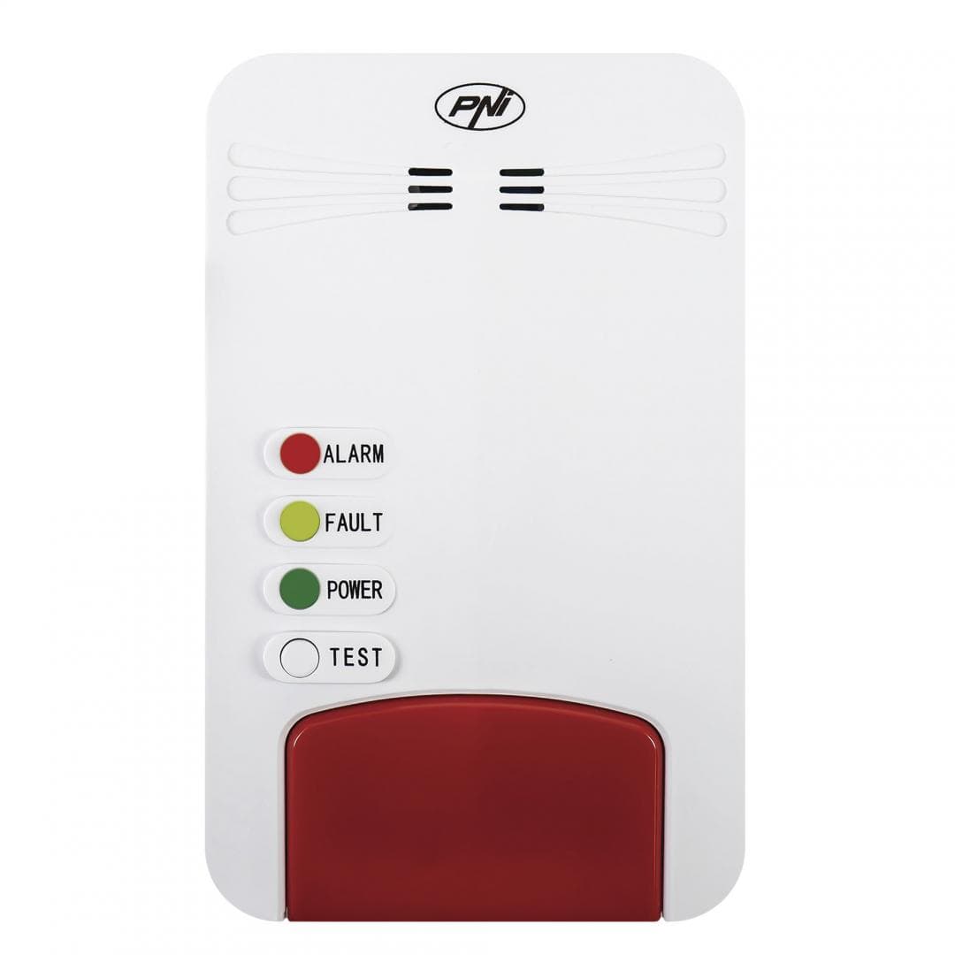 Kit senzor gaz inteligent si electrovalva PNI Safe House Smart Gas 300 WiFi cu alertare sonora, aplicatie de mobil Tuya Smart, integrare in scenarii si automatizari smart cu alte produse compatibile Tuya — miniatură
