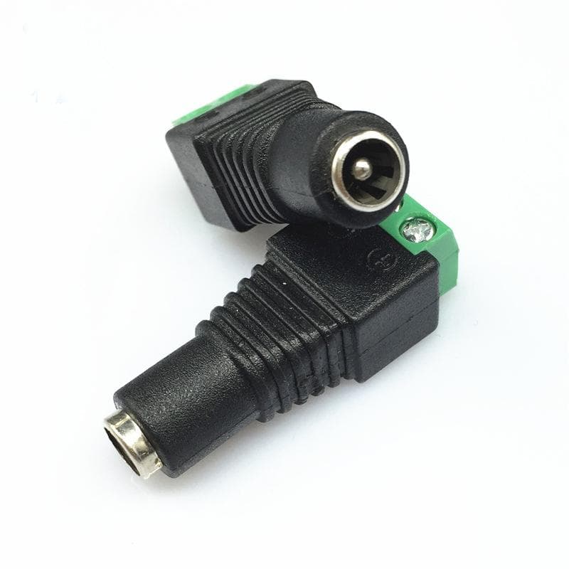 Conector de alimentare (MAMA), 12V, cu surub, 5.5*2.1mm, LN-CT02G, pachet 10 bucati — miniatură